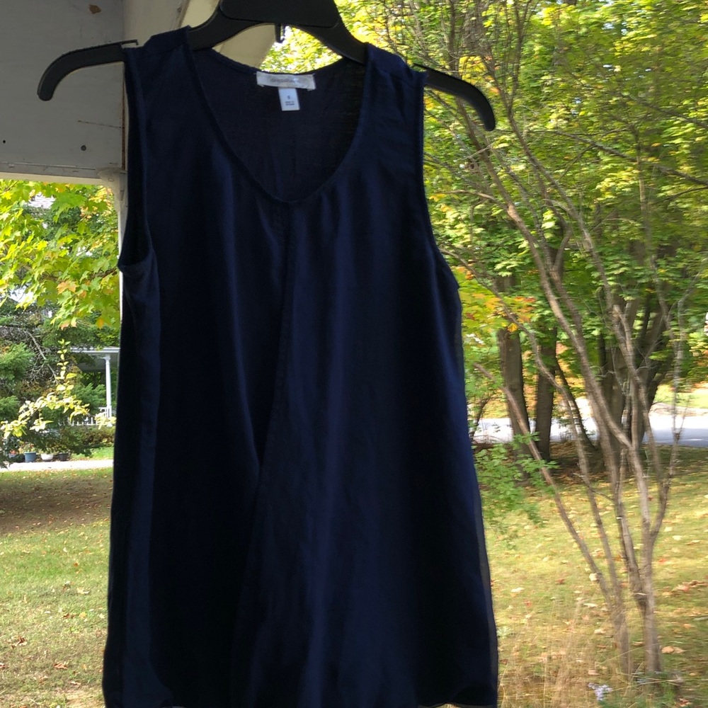 dressbarn Navy Blue Tank Top